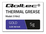 QOLTEC 51642 Qoltec Thermal paste 3.05 W/m-K | 5g | gold