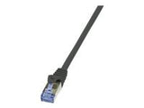 LOGILINK CQ4123S LOGILINK - Cat.6A Patch cable made from Cat.7 raw cable, black, 30m