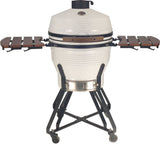 TunaBone Kamado Pro 22" grill Size M, White