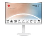 LCD Monitor|MSI|Modern MD271CPW|27"|Business/Curved|Panel VA|1920x1080|16:9|75Hz|Matte|4 ms|Speakers|Swivel|Height adjustable|Tilt|Colour White|MODERNMD271CPW