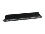 GEMBIRD NPP-C524-002 Gembird Cat.5E 24 port shielded patch panel, 19 1U, black