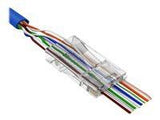 LANBERG PLS-5000EZ Lanberg Plug RJ-45 FTP CAT5E 8P8C (100PCS) Pass-Trough