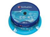 VERBATIM CD-R 80 min. 700MB 52x 25-pack spindle DataLife Plus extra protection surface