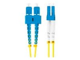 LANBERG fiber optic patchcord SM SC/UPC-LC/UPC duplex 2m LSZH g657a1 3.0mm yellow