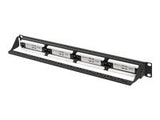 LANBERG patch panel 24 port 1U cat.6A UTP black