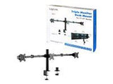 LOGILINK BP0107 Triple monitor mount 17â€“27inch arm length adjustable