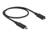 DELOCK Extension cable SuperSpeed USB USB 3.1 Gen 1 USB Type-Cmale > female 3 A 0.5m black