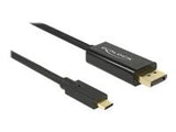 DELOCK Cable USB Type-C male > Displayport male (DP Alt Mode) 4K 60 Hz 1 m black