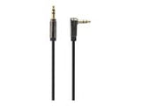 GEMBIRD CCAPB-444L-1M Gembird Right angle 3.5 mm stereo audio cable, 1m, blister