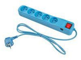 NATEC NSP-0837 Natec Surge protector 5 sockets (IEC CONNECTOR) 1.5m, blue