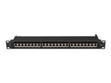 LANBERG patch panel 24 port 1U cat.7 FTP black