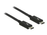 DELOCK Kabel Thunderbolt 3 USB-C male > USB-C male passive 1,0 m 5 A 20 Gb/s black