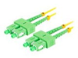 LANBERG fiber optic patchcord SM SC/APC-SC/APC duplex 1m LSZH g657a1 3.0mm yellow