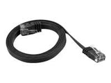 LANBERG PCUF5-10CC-0300-BK Lanberg Patchcord RJ45 cat. 5e FLAT UTP 3m black