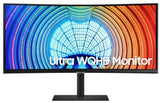 SAMSUNG S34A650 34inch 21:9 Curved 1000R 3440x1440 VA-LED 4ms 100Hz HDR10 DP/HDMI/USB Type-C 95Watts HAS 100mm VESA Black