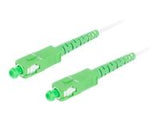 LANBERG fiber optic patchcord SM SC/APC-SC/APC simplex 5m LSZH g657a2 3.0mm white