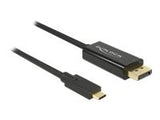 DELOCK Cable USB Type-C male > Displayport male (DP Alt Mode) 4K 60 Hz 2 m black