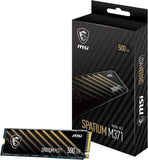 SSD|MSI|SPATIUM M371|500GB|M.2|PCIE|NVMe|3D NAND|Write speed 1150 MBytes/sec|Read speed 2200 MBytes/sec|2.15mm|TBW 110 TB|MTBF 1500000 hours|S78-440K160-P83