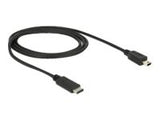 DELOCK Cable USB Type-C 2.0 male > USB 2.0 type Mini-B male 1 m black