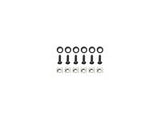 INTELLINET 601955 M6 Cage Nut Set screw sp-nut washer 4 units black