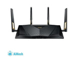 Wireless Router|ASUS|Wireless Router|6000 Mbps|IEEE 802.11n|IEEE 802.11ac|IEEE 802.11ax|USB|1 WAN|8x10/100/1000M|Number of antennas 4|RT-AX88U