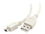 NATEC NKA-0431 Natec mini USB 2.0 cable AM-BM5P (CANON) 0.9M + ferrite core, white, blister