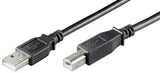 Goobay USB 2.0 Hi-Speed cable 68900 1.8 m, Black, USB-A to USB-B