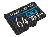 TEAMGROUP GO memory card Micro SDXC 64GB UHS-I U3 90/45 MB/s + Adapter