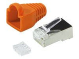 LOGILINK MP0022O LOGILINK - Plug Connector Cat.6 RJ45 100pcs. set, shielded, orange