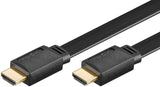 Goobay High Speed HDMI flat-cable with Ethernet, gold-plated 31925 1 m