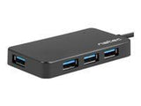 NATEC NHU-1343 Natec Hub USB 3.0 Moth 4-ports, Black, USB-C