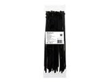 QOLTEC 52218 Zippers 7.2 300 50pcs nylon UV Black