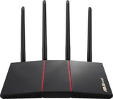 Asus Wireless AX1800 Dual Band Gigabit Router RT-AX55 802.11ax, 10/100/1000 Mbit/s, Ethernet LAN (RJ-45) ports 4, Antenna type 4xExternal