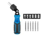 LANBERG toolkit ratchet screwdriver angular 6 sockets 6 bits