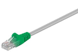 Goobay CAT 5e Crossover-patch cable, U/UTP 68864 5 m, Grey, green