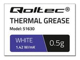 QOLTEC 51630 Qoltec Thermal paste 1.42 W/m-K | 0.5g | White