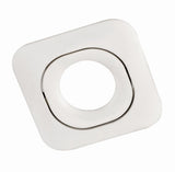 LEDURO SQUARE - Einbaulampenfassung 1 Fassung - GU10 – quadratisch – weiß – Aluminium