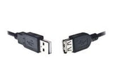 NATEC NKA-0433 Natec USB 2.0 AM- AF socket 3m cable black, blister