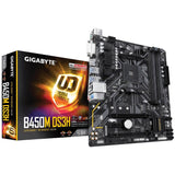 Mainboard|GIGABYTE|AMD B450|SAM4|MicroATX|Memory DDR4|Memory slots 4|1xPCI-Express 2.0 1x|1xPCI-Express 2.0 4x|1xPCI-Express 3.0 16x|1xM.2|1xDVI-D|1xHDMI|2xAudio-In|1xAudio-Out|4xUSB 2.0|4xUSB 3.1|1xPS/2|1xRJ45|B450MDS3H1.1