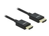 DELOCK Coaxial High Speed HDMI Cable 48 Gbps 8K 60 Hz black 1 m