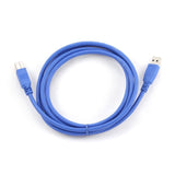 GEMBIRD CCP-USB3-AMBM-6 High End USB 3.0 Cable USB A Male Plug to USB B Male Plug 1.8 Meters blue