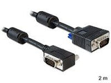 DELOCK cable VGA Delock 2.0m SVGA St/St gewinkelt