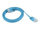 LANBERG PCUF5-10CC-0100-B Lanberg Patchcord RJ45 cat. 5e FLAT UTP 1m blue