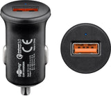 Goobay Quick Charge QC3.0 USB car fast charger USB 2.0 Female (Type A), Cigarette lighter Male