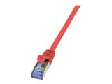 LOGILINK CQ3024S LOGILINK - Patch Cable Cat.6A 10G S/FTP PIMF PrimeLine red 0,50m