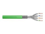 DIGITUS Installation cable cat.8.2 S/FTP Dca solid wire AWG 22/1 LSOH 50m green foiled