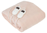 Camry Electric blanket CR 7424 Number of heating levels 8, Number of persons 2, Washable, Coral fleece, 2 x 60 W, Beige