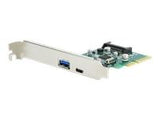 GEMBIRD PEX-U31-01 Gembird  2-port USB 3.1 PCI-Express add-on card (type-A + type-C), with extra lo