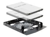 DELOCK frame 3.5inch > 2 x 2.5inch HDD metal black