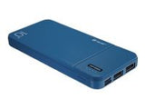 TRACER 10000 mAh 2A slim BL blue power bank